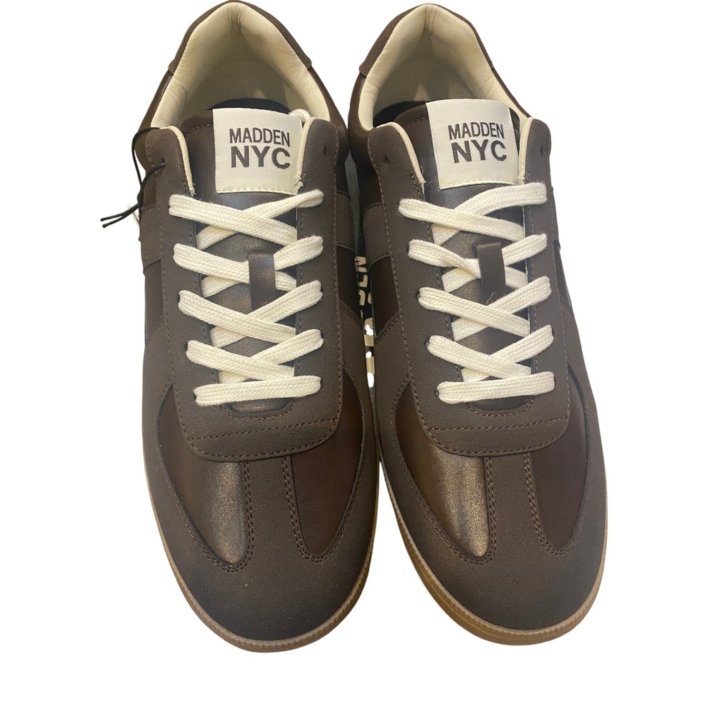 Madden NYC Morddy Mens Fashion Casual Sneakers Dark Brown Gum Sole Size 12 NEW